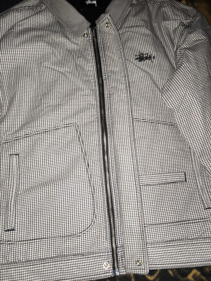 Stussy Houndstooth Harrington Jacket (Category: Coats, Jackets and Outerwear) located in Manila. Submitted by fljaoti27 (Listing ID 1463815708, Image 2). Description: Stussy Harrington Large Need wash.