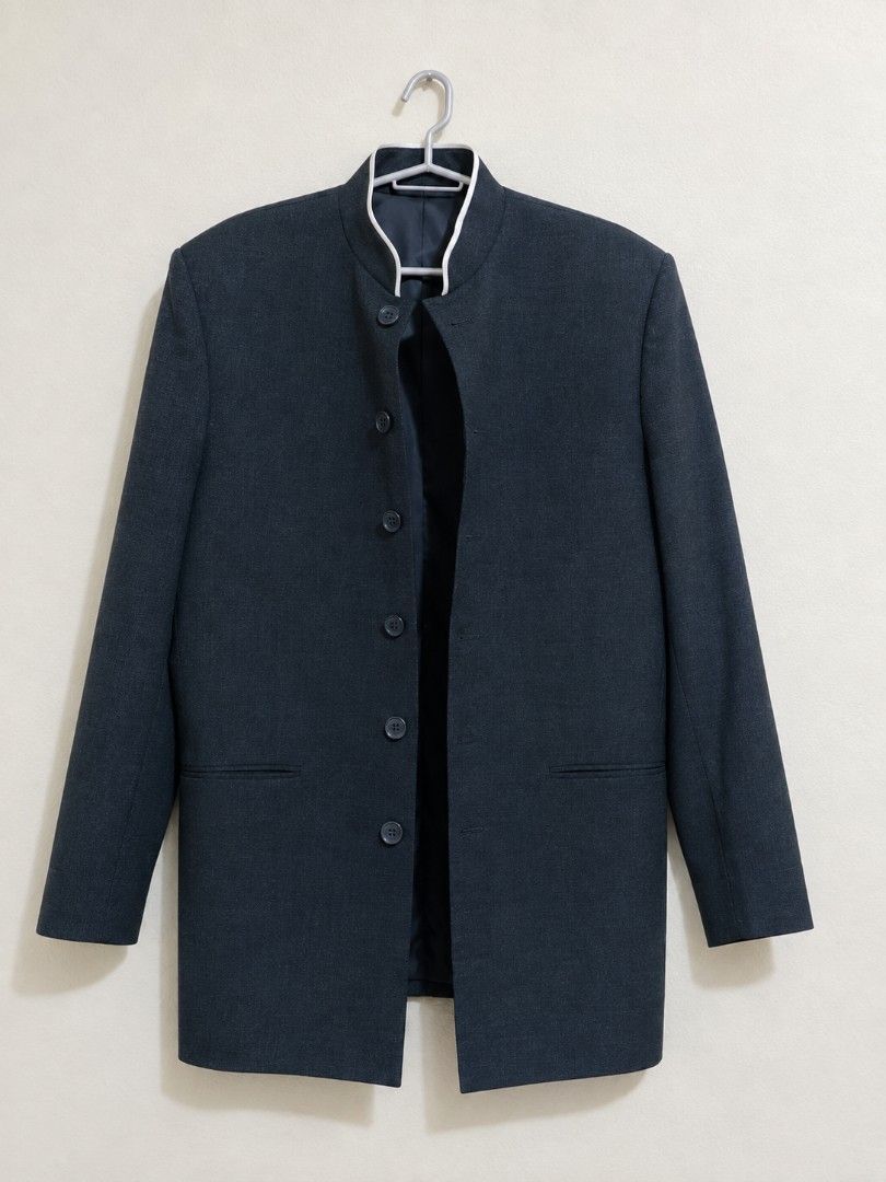 Suit (Category: Coats, Jackets and Outerwear) located in Baguio. Submitted by d_trift_shop (Listing ID 1463894245, Image 3). Description: mandarin collar suit.