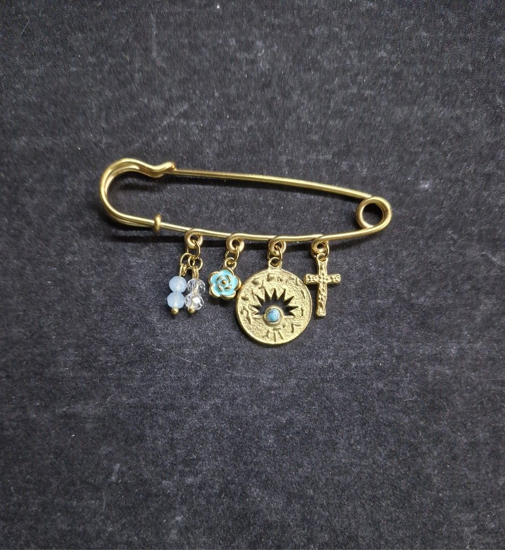 Sun-Cross Pin Brooch (Category: Brooches) located in Taguig. Submitted by mommaschoice (Listing ID 1463888768, Image 1). Description: Brand new Unisex use Lightweight won't damage the fabric Ships nationwide.