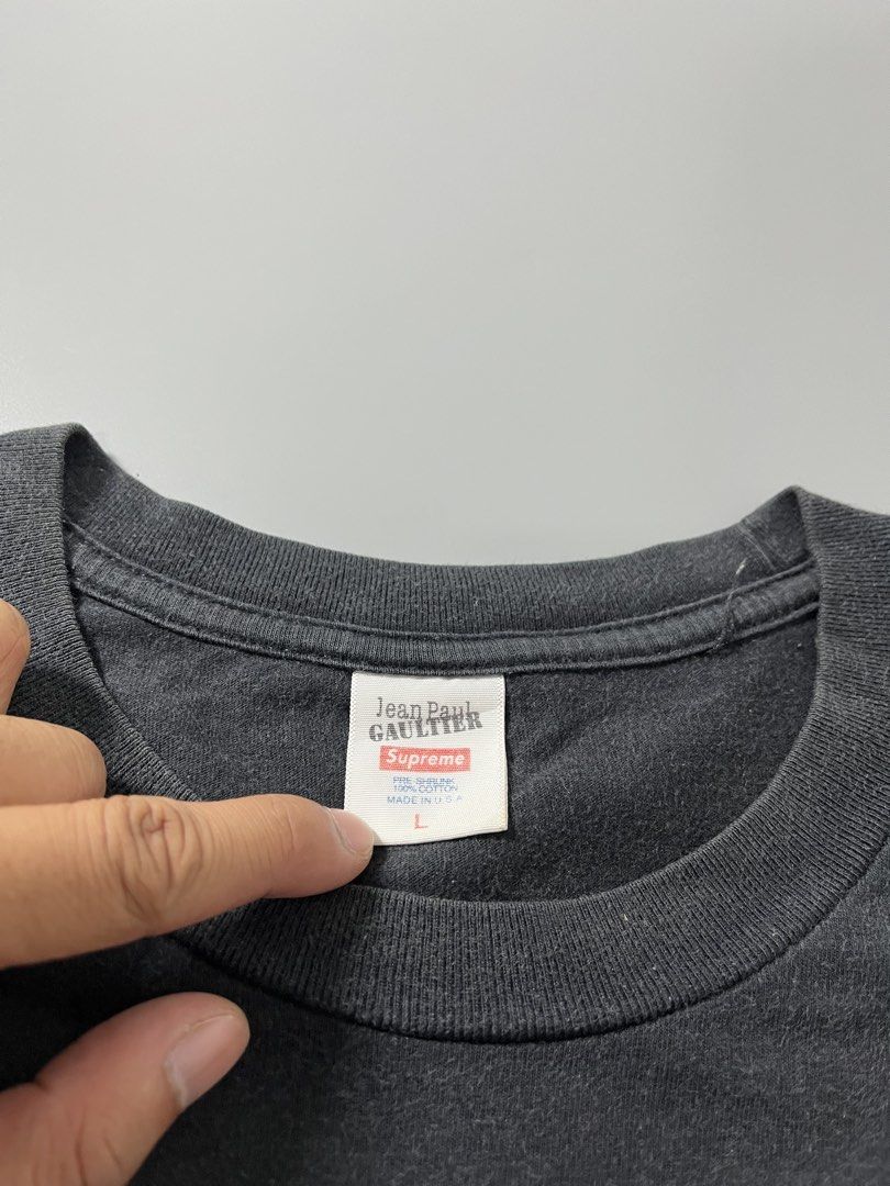SUPREME JEAN PAUL GAULTIER (Category: Tshirts & Polo Shirts ) located in Mabalacat. Submitted by GOTGAMETHRIFT (Listing ID 1463832283, Image 3). Description: SUPREME JEAN PAUL GAULTIER GOOD CONDITION 8/10 COLOR RATE 21 WIDTH 29.5 LENGTH 400+SF.