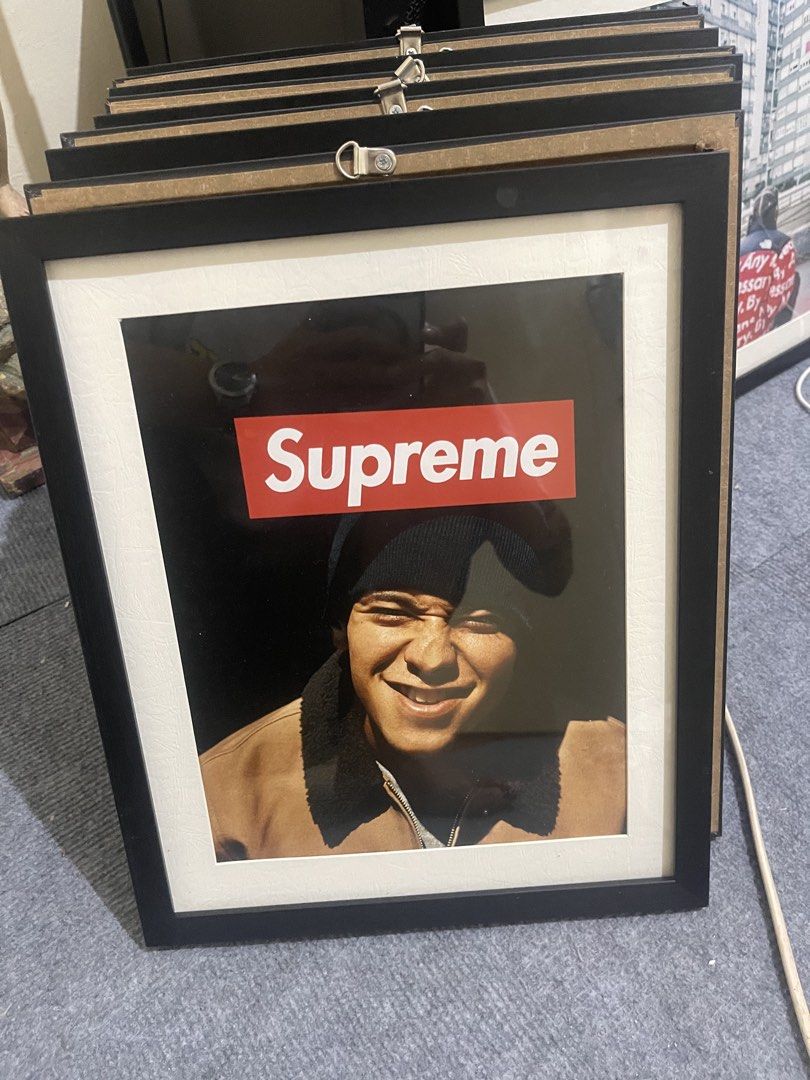 Supreme Poster Framed (Category: Frames & Pictures) located in Manila. Submitted by whosnaths (Listing ID 1463842450, Image 1). Description: - Framed Supreme poster featuring a portrait - Black frame with white matting - Ready to hang - Ideal for any Supreme fan.