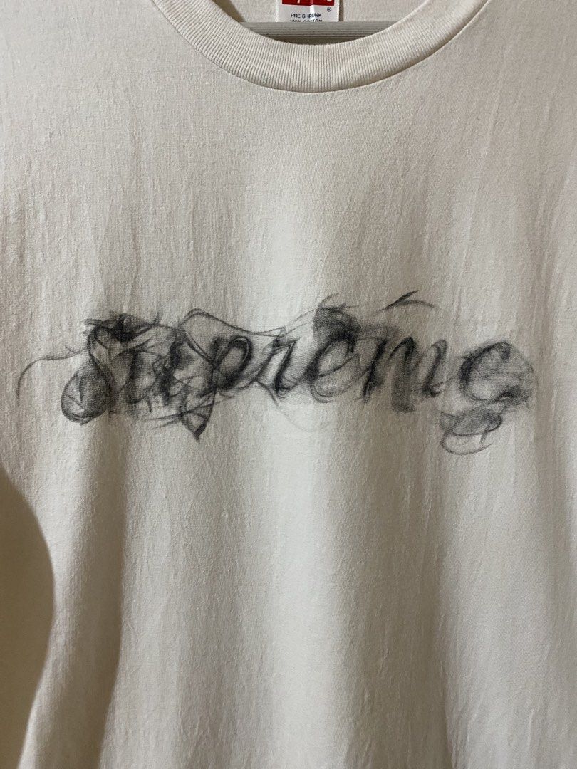 Supreme Smoke Tee 2019 Fall/Winter Collection (Category: Luxury Apparel) located in Naga. Submitted by trashfinds (Listing ID 1463936982, Image 3). Description: Size: M on tag Length: 29” Width: 19.5” Color rate: 9/10 Issue: none Need wash .