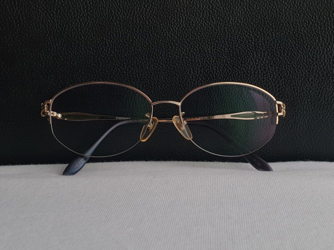 Symphonie Half-rim Eyeglass Frame (Category: Sunglasses & Eyewear) located in Quezon City. Submitted by WasalakTwo (Listing ID 1463929995, Image 2). Description: Bought in Japan Durable and high quality Goodcondition Clean and presentable Lens are graded, but replaceable Open for delivery nationwide Front Width 13.3cm Front Height 4cm.