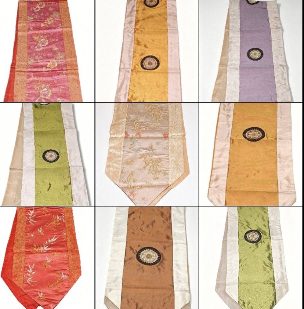 Table Runners Bundle (Category: Other Home Decor) located in Bulacan. Submitted by gjeen (Listing ID 1463862086, Image 1). Description: Set of 9 - 5 short (145x32cm) - 4 long (200x34cm).