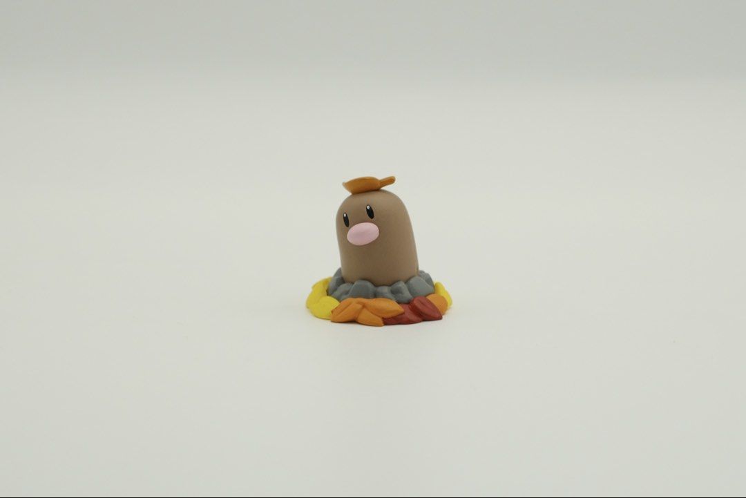 T-ARTS Diglett Figure with Base (Category: Figurines & Statues) located in Nasugbu. Submitted by achamocollects (Listing ID 1463769305, Image 1). Description: - Adorable Diglett figure from the Pokemon franchise. - Features a detailed base with rocks and leaves. - Compact size, ideal for display on desks or shelves. - A must-have for any Pokemon fan or collector..