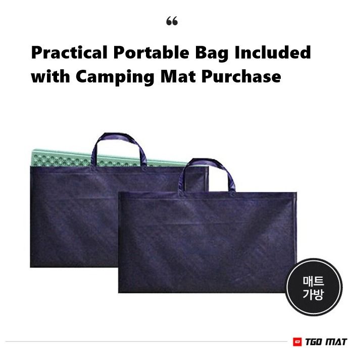 TGO MAT Large Size Camping Mat with Portable Bag (Category: Hiking & Camping) located in Quezon City. Submitted by jayumol (Listing ID 1463758304, Image 2). Description: - Perfect for camping, picnics, and outdoor adventures! - Spacious: 200cm x 140cm, fits 5-6 adults comfortably. - Durable & Resilient: Made with high elasticity foam for excellent restoring power. - Easy to Carry: Comes with a practical portable bag. - Available Colors: , Blue, P