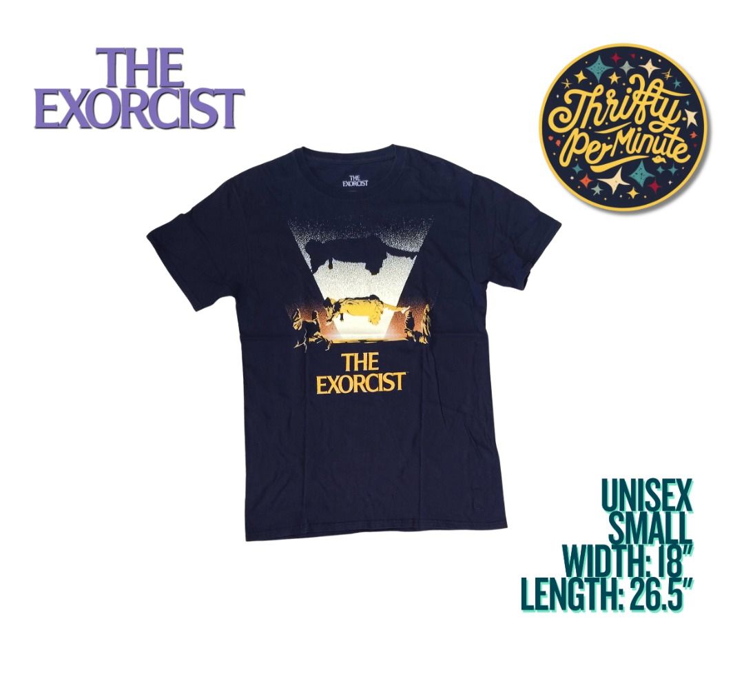 The Exorcist Official Merch Shirt (Category: Tshirts & Polo Shirts ) located in Bacolor. Submitted by thriftyperminute (Listing ID 1463910107, Image 1). Description: -This is a pre-loved or thrifted item so please manage your expectations. -Color may slightly differ due to lighting or with the settings of the device used to view the photos -"Mine" now, pay now policy -Payment through gcash -Sure buyers only, please -No cancellation of orders -No 