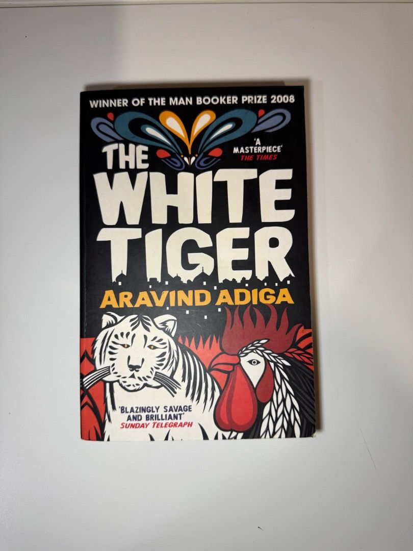 The White Tiger by Aravind Adiga - Paperback (Category: Storybooks) located in Quezon City. Submitted by pinkc0conut (Listing ID 1463937303, Image 1). Description: The White Tiger - Authentic copy - Flaws: few foxing on edges (see photos) - Mode of Payment: GCash, payment first.