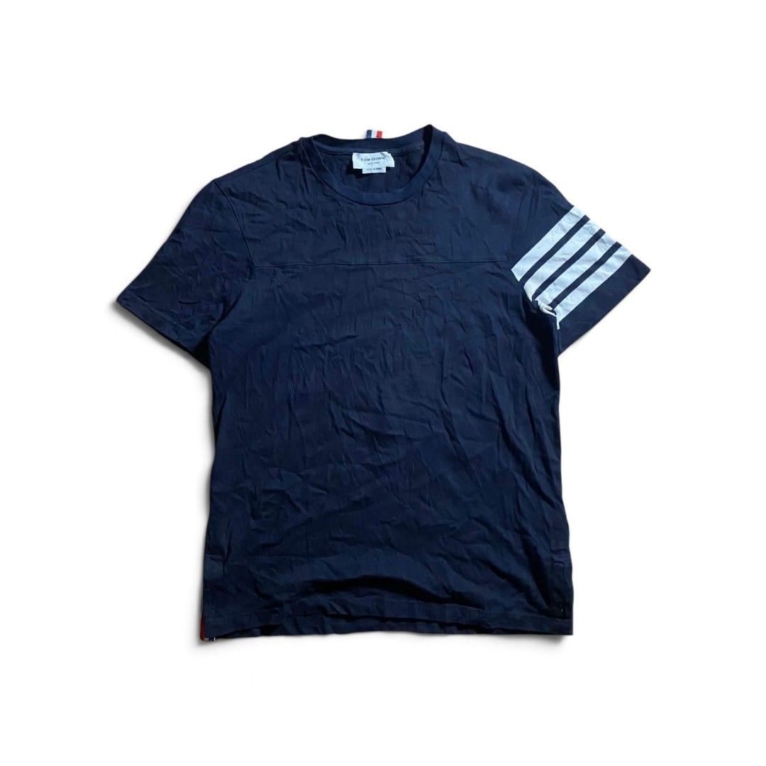 Thom Browne 4 Bar (Category: Tshirts & Polo Shirts ) located in Naga. Submitted by phasetough_archives (Listing ID 1463836525, Image 1). Description: Good Condition Issue see the last photo Color rate: 9.5/10 Length: 29 Width: 21 *Color might be different in person due to camera settings or lightning *No cancelling/exchange items Courier: DHL,JNT,LBC Mode of payment: Paypal / Gcash / Maya We do shipping nationwide I'm also open for video call so 