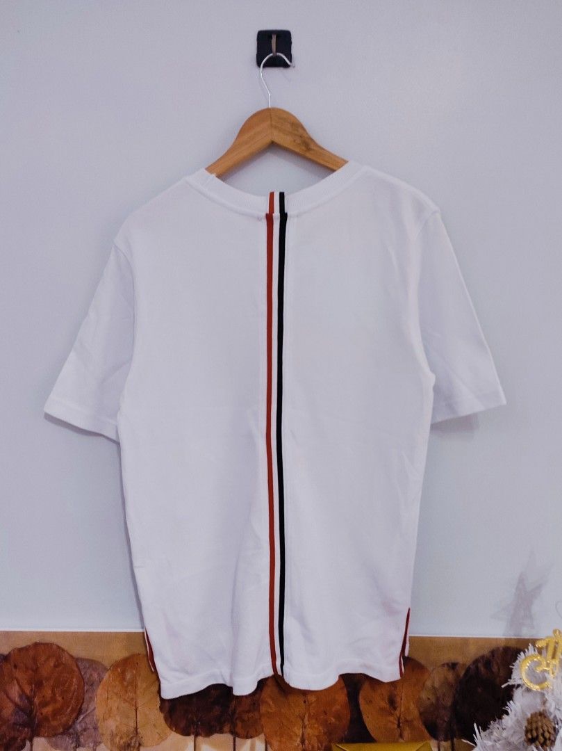 Thom Browne Shirt (Category: Luxury Apparel) located in Ibajay. Submitted by trendholicrepublique (Listing ID 1463895750, Image 2). Description: Off/Legit Thom Browne Shirt 459 PHP Color Rate 9.5/10 Medium Size (20 x 27.5) Very Good to Excellent Condition (need wash) Issue: minimal hawa.