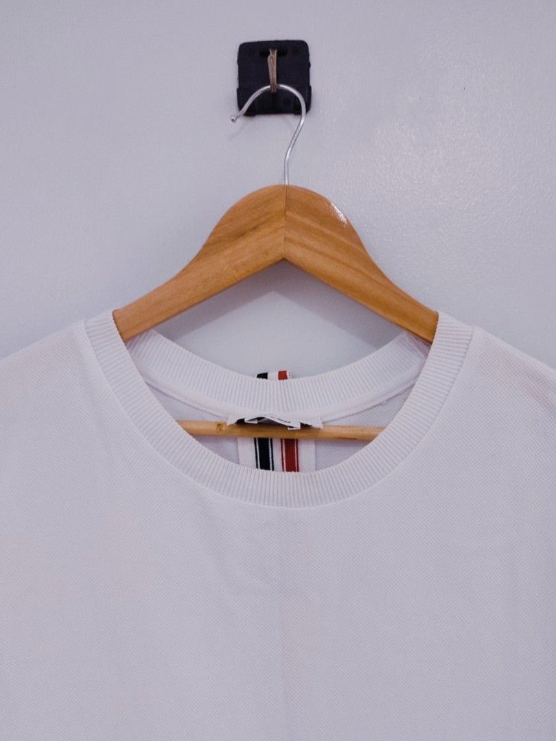 Thom Browne Shirt (Category: Luxury Apparel) located in Ibajay. Submitted by trendholicrepublique (Listing ID 1463895750, Image 3). Description: Off/Legit Thom Browne Shirt 459 PHP Color Rate 9.5/10 Medium Size (20 x 27.5) Very Good to Excellent Condition (need wash) Issue: minimal hawa.