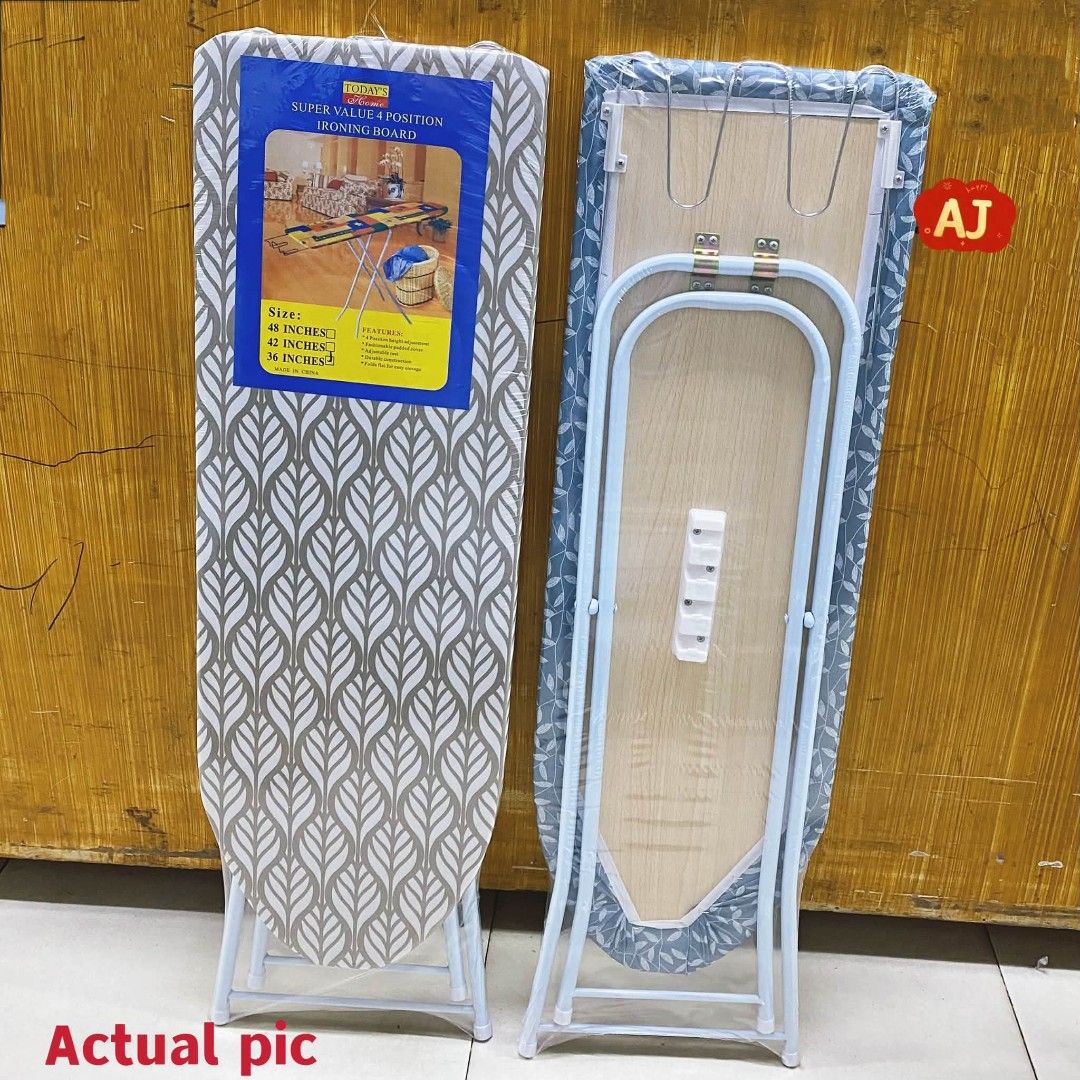 TODAY'S Home Super Value 4 Position Ironing Board (Category: Irons & Steamers) located in Manila. Submitted by iliasjen3082126 (Listing ID 1463820124, Image 2). Description: - TODAY'S Home 4-Position Ironing Board - Super Value Model - Available Sizes: 48 inches, 42 inches, 36 inches - Ideal for all your laundry needs - Get yours now!.