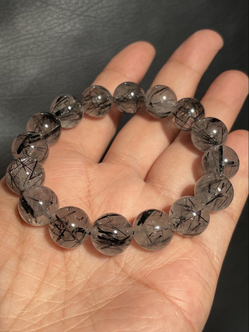 Tourmalinated quartz bracelet (Category: Bracelets) located in Las Pinas. Submitted by opalescent.crystals (Listing ID 1463829496, Image 3). Description: .