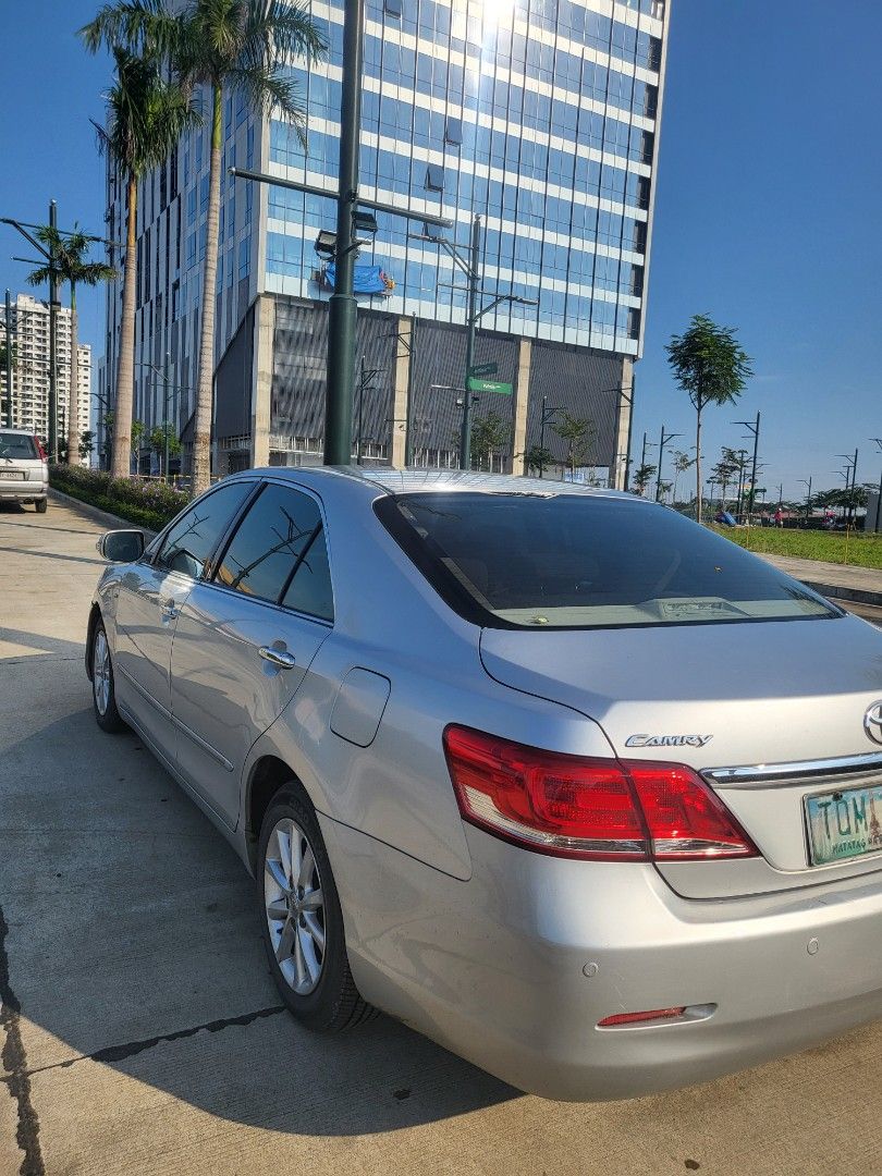 Toyota Camry 2.4 (A) (Category: Used Cars) located in Taguig. Submitted by shophere777 (Listing ID 1461323341, Image 2). Description: 2012 acquired 2011 Toyota camry 2.4g 56k mileage Complete OR/CR Thick tires Price is negotiable upon viewing Issue: minor dents in front and rear bumper Ready for long drive location for viewing: Marilao Bulacan.