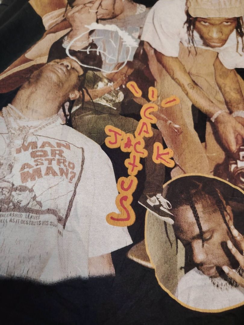 TRAVIS SCOTT CACTUS JACK TEE // XXL (Category: Tshirts & Polo Shirts ) located in Legazpi City. Submitted by urbangarmentsarch4500 (Listing ID 1463749157, Image 2). Description: TRAVIS SCOTT CACTUS JACK TEE XXL W 25 L 30 Makapal tela print & neck cr (Check last 2 pics) Color rate 9.5/10 GRAB 600 (Automatically YOURS)⛓️ --- ‼️w/ FREE STICKERS FOR EVERY PURCHASE⁉️ 🛒🛒🛒 BUY. SELL. TRADE. CONSIGN🗣️🤝🏼 BLESS THY HUSTLE! 🧿✨.