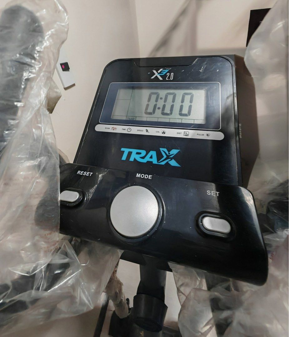 TRAX X 2.0 Elliptical Trainer (Category: Cardio & Fitness Machines) located in Manila. Submitted by msvgk79y6d14137 (Listing ID 1463921782, Image 1). Description: Price still negotiable if kukunin agad • Bought from Chris Sport at 17,999. Good working condition. PRODUCT SPECIFICATIONS: - 8-level tension control knob - Non-slip foot pedal - Durable foam grip - Grip pulse sensor - Magnetic flywheel - Built-in transport wheels - Tablet holder - LCD 