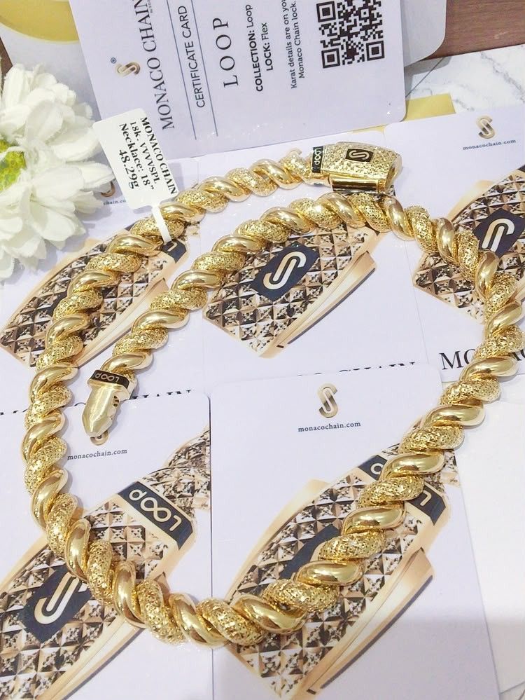 twisted monaco necklace 18k gold (Category: Necklaces) located in Manila. Submitted by primejewelry (Listing ID 1463751516, Image 1). Description: .