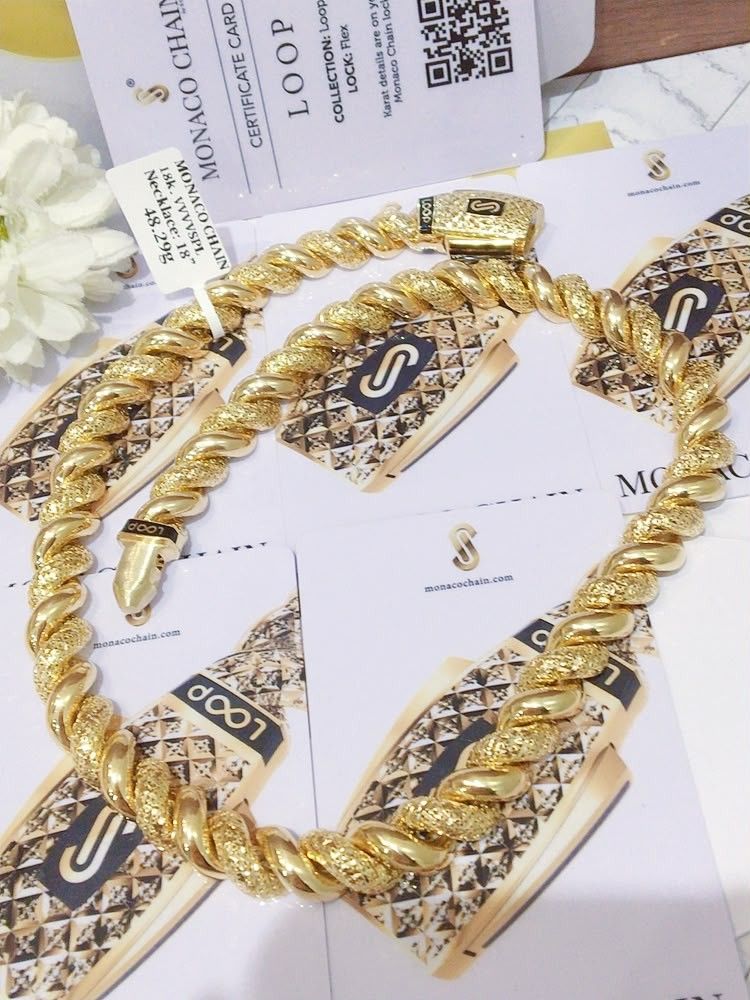 twisted monaco necklace 18k gold (Category: Necklaces) located in Manila. Submitted by primejewelry (Listing ID 1463751516, Image 2). Description: .