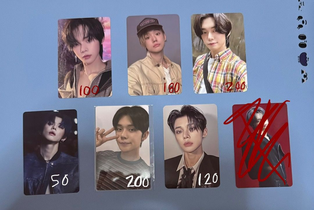 TXT Tomorrow X Together Yeonjun Photocards pc (Category: K-Wave Merchandise) located in Manila. Submitted by kirbykakes_553 (Listing ID 1463817281, Image 1). Description: ‼️ALL PHOTOCARDS -₱20 ^^ ‼️ no to sensitive or impatient collectors Can TAKE ALL for ₱770! - can nego dop !! - pcs crossed out (❌) are taken - ⏳pcs are reserved - All are onhand and in good condi! - MOP: Gcash - MOD: LBC/JNT - Feel free to message me any questions and/or request