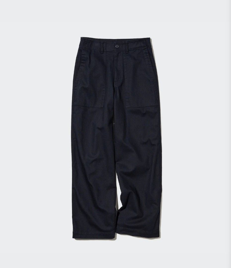 UNIQLO BAKER PANTS (NAVY BLUE) (Category: Other Bottoms) located in Baguio. Submitted by uniq_lyn (Listing ID 1463935356, Image 1). Description: waist 58cm hip 85cm.