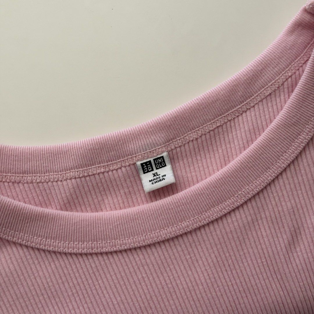 Uniqlo Pink Ribbed Top (Category: Shirts) located in Las Pinas. Submitted by francesca.finds (Listing ID 1463814416, Image 2). Description: - LAST PRICE - no photo when worn.