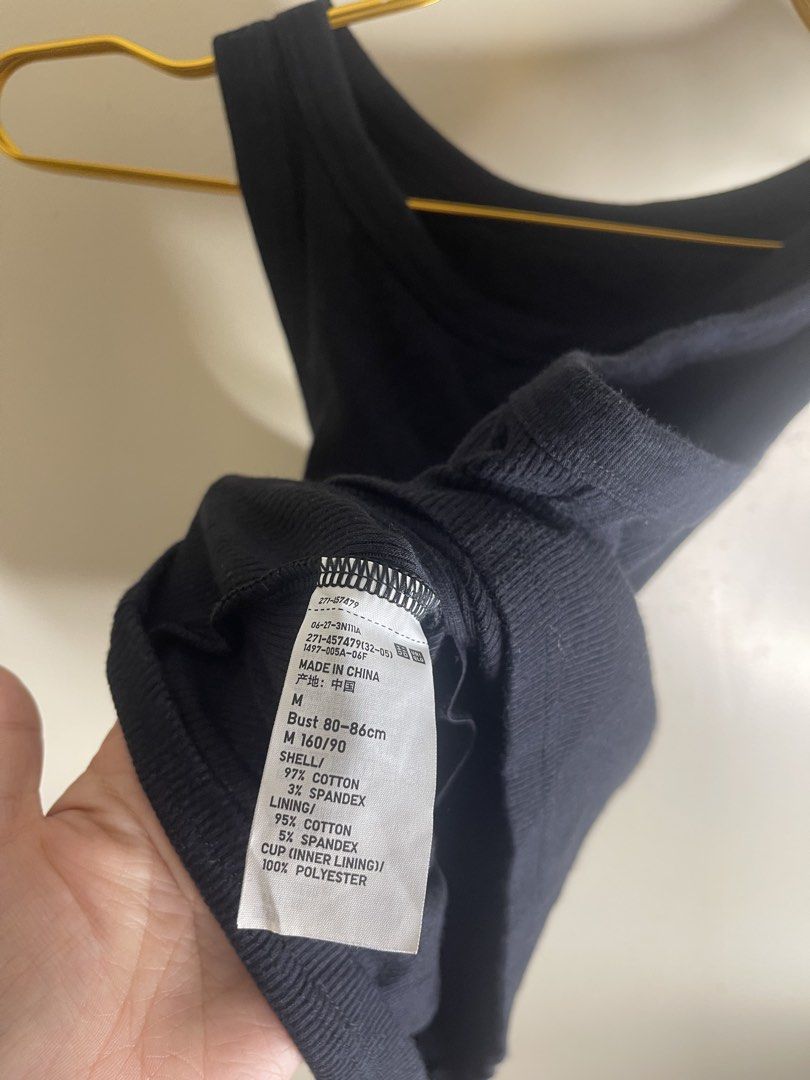 Uniqlo ribbed black halter M Cd8 (Category: Sleeveless) located in Baguio. Submitted by affordaprice_2600baguio (Listing ID 1463847642, Image 2). Description: .