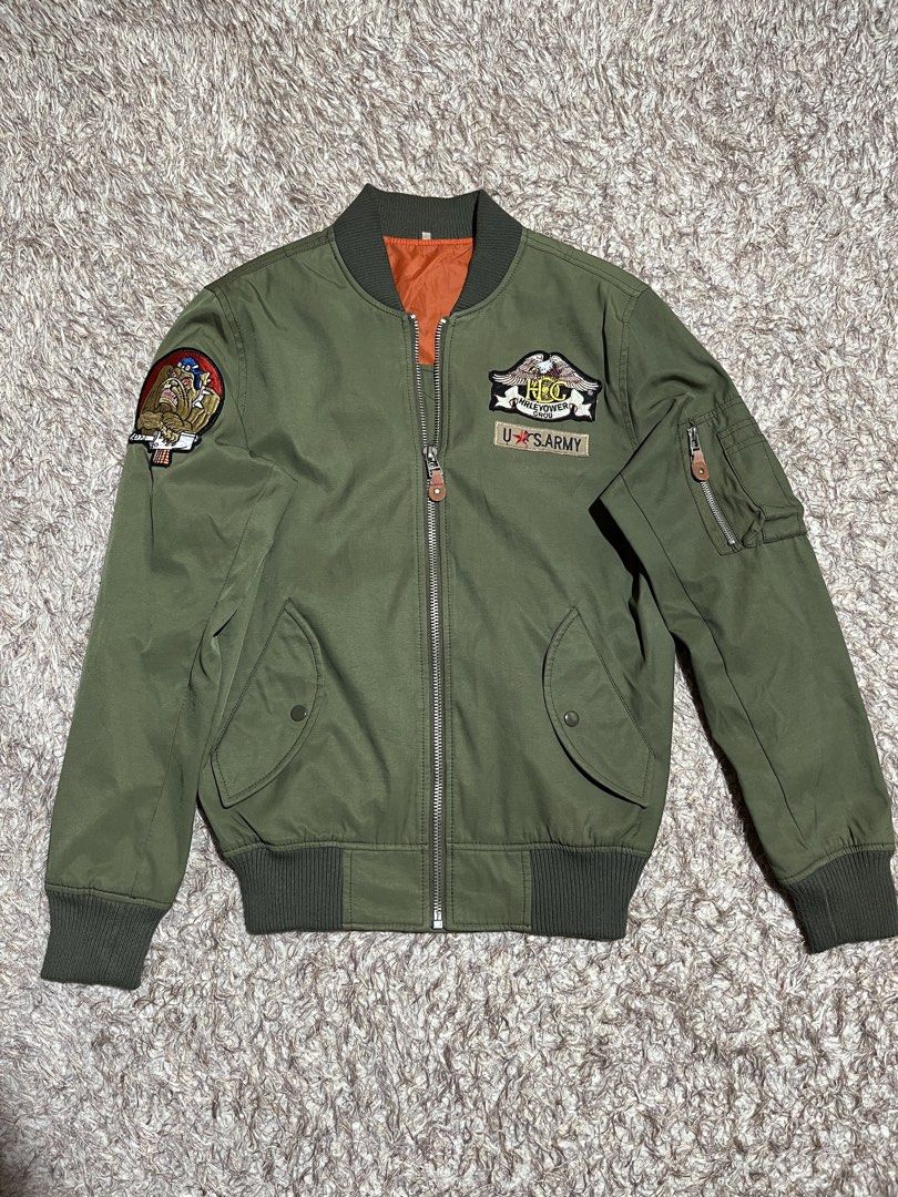 U.S Army Bomber Jacket (Category: Coats, Jackets and Outerwear) located in Valencia. Submitted by bordzsthrift (Listing ID 1463928997, Image 1). Description: Dimes: 20.5 X 26.5 Exellent Condition Size No issue.