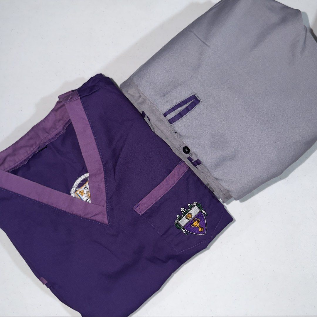 UST FOP Type B Scrubs (per set) (Category: Sets or Coordinates) located in Manila. Submitted by ashyannneb (Listing ID 1463837247, Image 1). Description: 350 PER SET‼️ 200 for top only (1 stock) Female owned 🌸 Top - XS Pants - S .