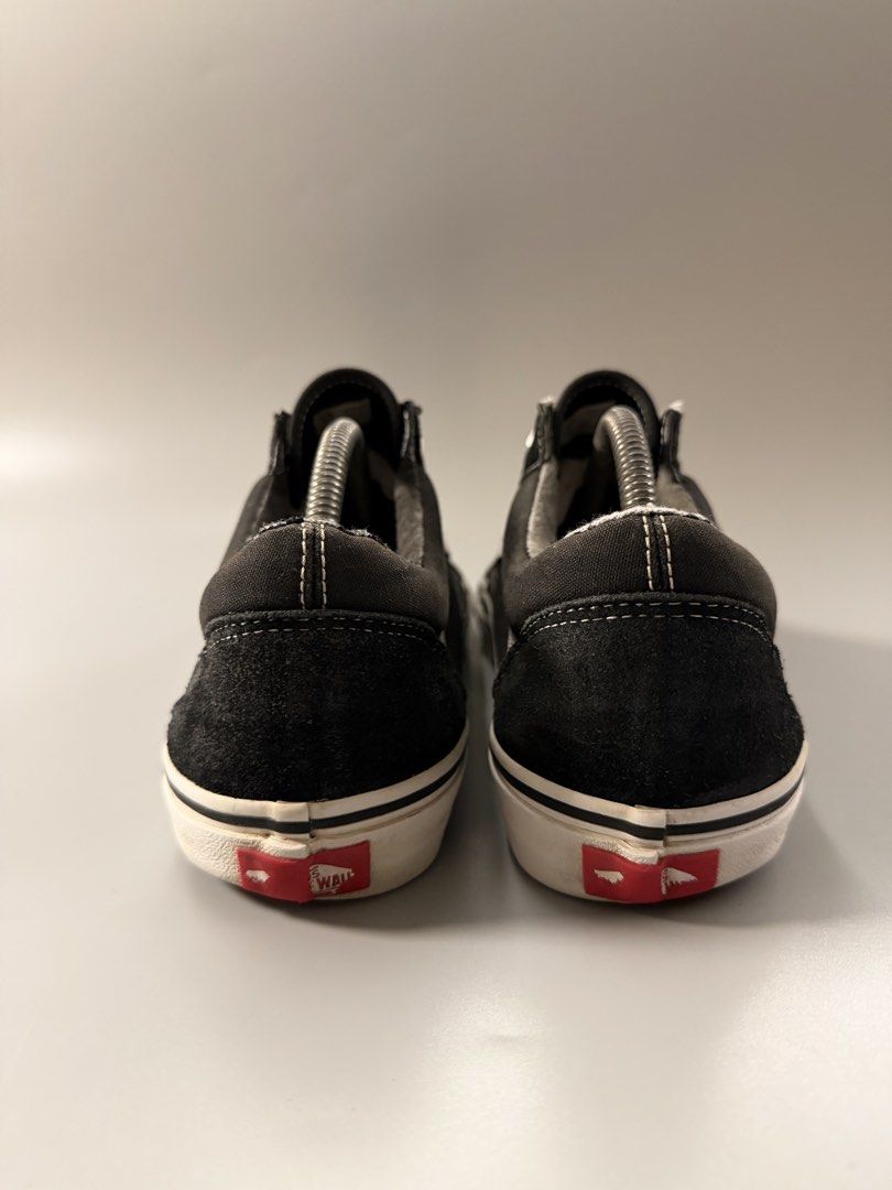 Vans Old Skool Black White Suede Sneakers (Category: Sneakers) located in Caloocan City. Submitted by maempenafi21452 (Listing ID 1463751347, Image 3). Description: - Classic Vans Old Skool sneakers - Black suede with iconic white side stripe - White rubber sole - Versatile staple for any casual outfit - Great for everyday wear - Size: US 9.5 Men's / 11 Women's - Please check photos for detailed condition.