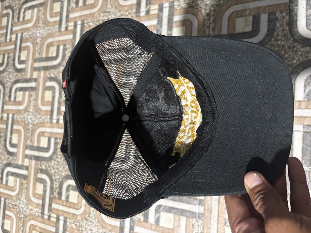 Vanson Motorcycles Custom Design Trucker Cap (Category: Caps & Hats) located in Tuguegarao City. Submitted by urdailyhabitat (Listing ID 1463863338, Image 3). Description: - Authentic Vanson Motorcycles trucker cap - Features embroidered 'Vanson Motorcycles Custom Design' on the front - Breathable mesh back with adjustable snap closure for a custom fit - Vanson Cotton tag with American flag detail inside - Proudly Made in USA - Ideal for any Vans