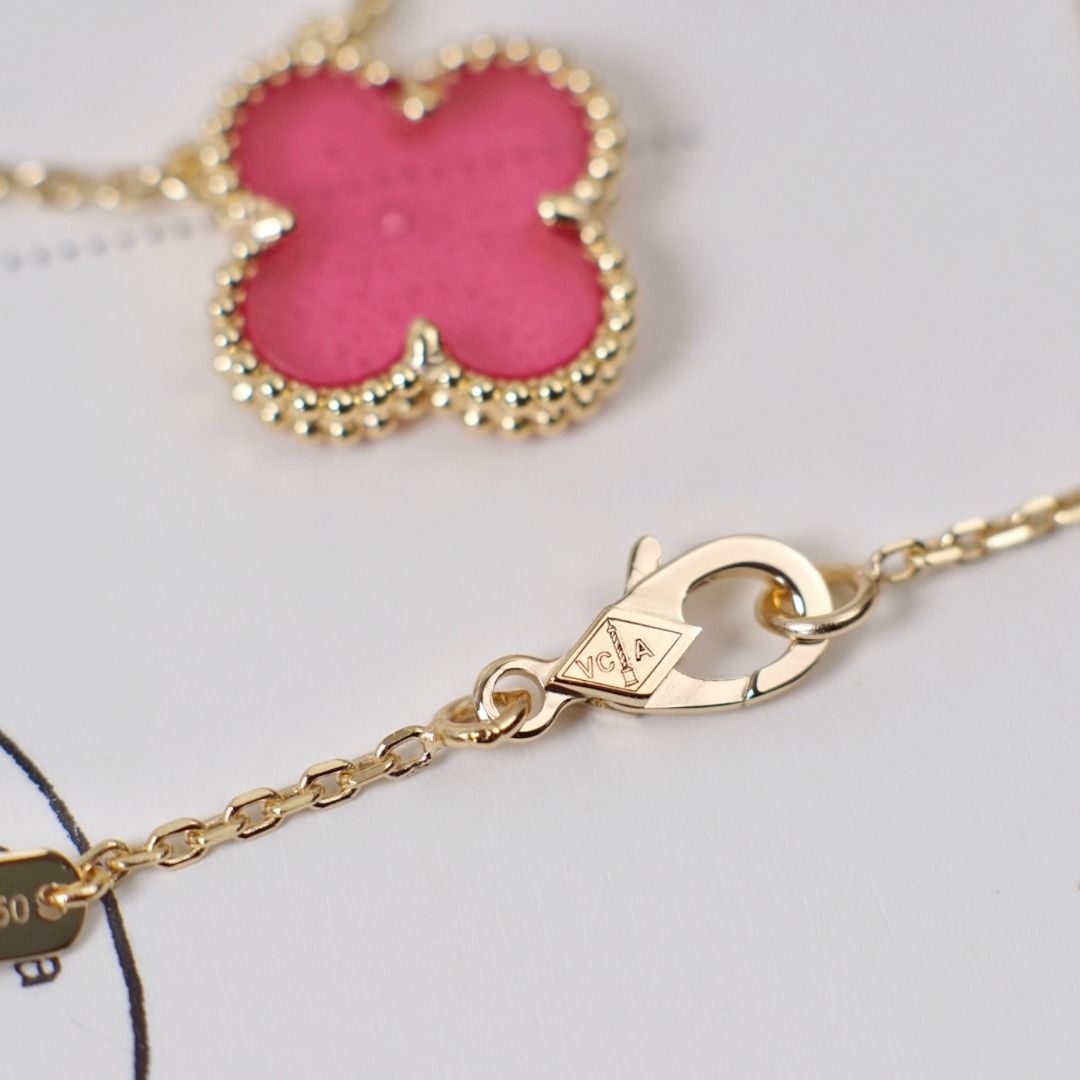 VCA Pink Enamel Necklace (Category: Necklaces) located in Quezon City. Submitted by saldyscuet44926 (Listing ID 1463813207, Image 3). Description: .