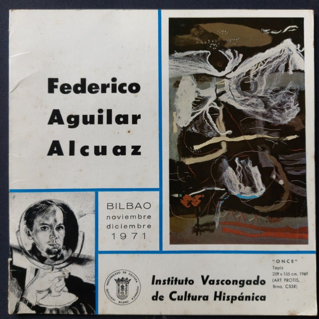 Vintage Alcuaz Book hand signed (Category: Everything Else Others) located in Quezon City. Submitted by kt_exchange (Listing ID 1463819692, Image 2). Description: HAND-SIGNED 1971 Federico Aguilar Alcuaz Exhibition Catalog – Bilbao, Spain ​A rare, signed piece of Philippine art history for the serious collector. This original catalog is from Federico Aguilar Alcuaz's November–December 1971 exhibition in Bilbao, Spain, hosted by the Instituto Vasc