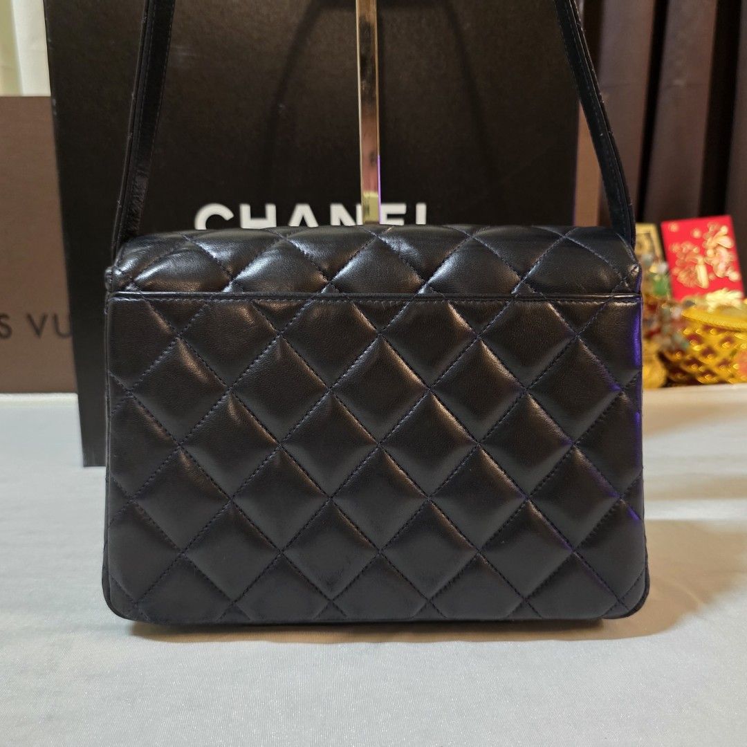 Vintage Chanel lambskin Shoulder bag (Category: Luxury Bags & Wallets) located in Paranaque City. Submitted by kyshei (Listing ID 1463910964, Image 3). Description: legit/orig money back guaranteed with dustbag.