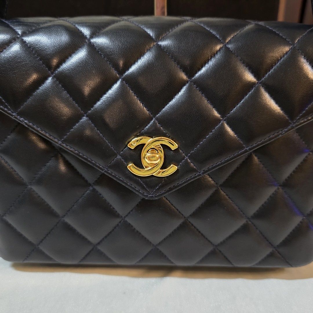 Vintage Chanel lambskin Shoulder bag (Category: Luxury Bags & Wallets) located in Paranaque City. Submitted by kyshei (Listing ID 1463910964, Image 2). Description: legit/orig money back guaranteed with dustbag.