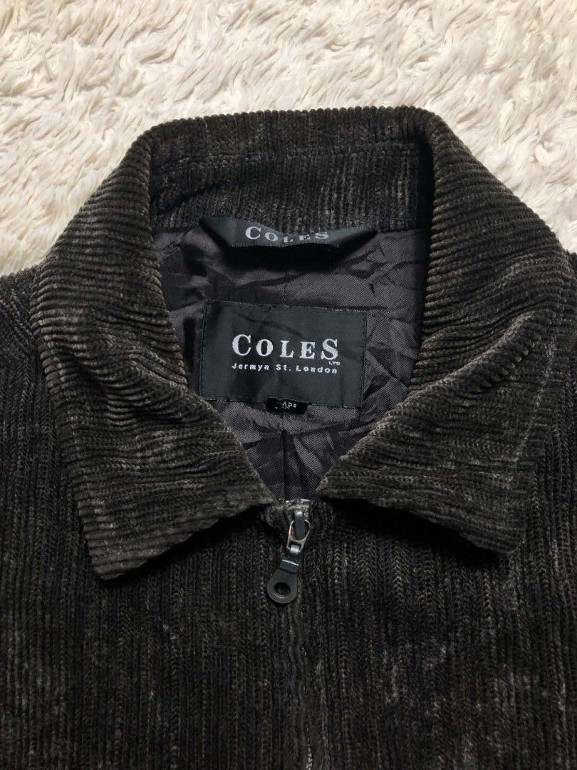 Vintage Coles Cords Brown Fullzip jacket (Category: Coats, Jackets and Outerwear) located in Manila. Submitted by truecat.00a53a (Listing ID 1463848310, Image 3). Description: size xl excellent condition working zip made in Italy.