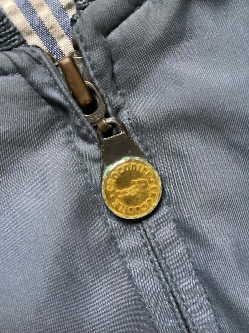 Vintage Crocodile Bomber Jacket (Category: Coats, Jackets and Outerwear) located in Manila. Submitted by archivefine_ds (Listing ID 1463745117, Image 2). Description: 9/10 condi need wash W 22 L 28.