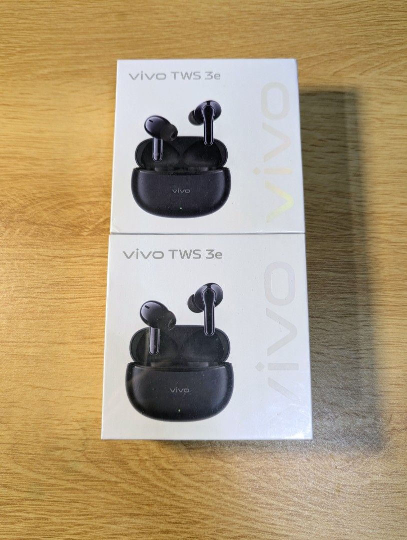 Vivo TWS 3e with Active Noise Cancelation (Category: Earphones) located in Manila. Submitted by looterzrack.ph (Listing ID 1463931150, Image 3). Description: Audio & Sound Quality Speaker Driver: 11mm moving coil (dynamic) driver with a bionic composite cashmere biofiber diaphragm Frequency Range: 20Hz – 20,000Hz Sound Effects: DeepX 3.0 stereo sound effects (boosted bass, enhanced vocals, and treble adjustments) Audio Codecs: AAC, SBC, and LC3 s