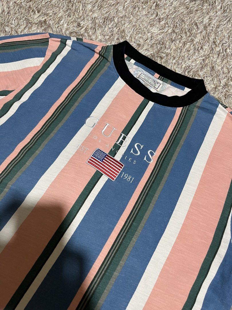 VTG Guess USA (Category: Tshirts & Polo Shirts ) located in Valencia. Submitted by bordzsthrift (Listing ID 1463929393, Image 2). Description: Size L on tag Dimes: 24.5 X 29 Exellent Condition No issue.