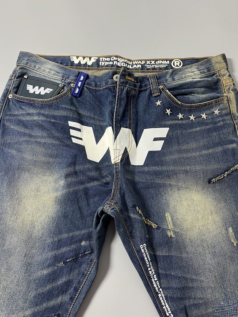 WAF FINGERCROXX (Category: Jeans) located in Mabalacat. Submitted by GOTGAMETHRIFT (Listing ID 1463846891, Image 3). Description: WAF FINGERCROXX EXCELLENT CONDITION 38 WAIST 44.5 LENGTH 800+SF.