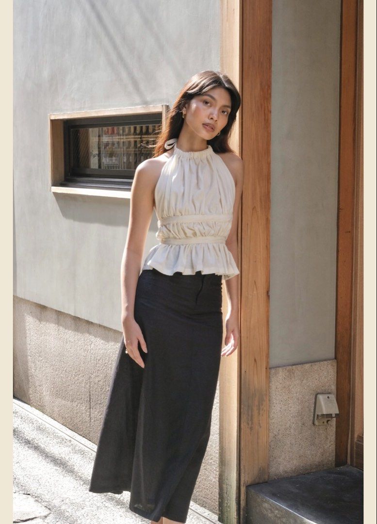 Wear Laya Summer top in ivory (Category: Blouses) located in Valenzuela. Submitted by shopmystyle__ (Listing ID 1463772424, Image 2). Description: Like new Used once for a shoot lang Small on tag Fits small to medium frame (garterized) .