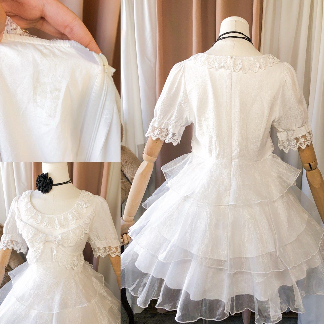 White Ruffle Dress (Category: Dresses) located in General Trias. Submitted by Ashantyscollezion (Listing ID 1463763407, Image 3). Description: ✏️𝘒𝘪𝘯𝘥𝘭𝘺 𝘕𝘰𝘵𝘦: - 𝘗𝘭𝘦𝘢𝘴𝘦 𝘤𝘩𝘦𝘤𝘬 𝘢𝘭𝘭 𝘥𝘦𝘵𝘢𝘪𝘭𝘴 𝘪𝘯 𝘵𝘩𝘦 𝘤𝘢𝘱𝘵𝘪𝘰𝘯𝘴. - 𝘋𝘪𝘮𝘦𝘯𝘴𝘪𝘰𝘯𝘴 𝘢𝘭𝘳𝘦𝘢𝘥𝘺 𝘰𝘯 𝘵𝘩𝘦 𝘱𝘩𝘰𝘵𝘰. -𝘱𝘦𝘵𝘵𝘪𝘤𝘰𝘢𝘵, 𝘳𝘪𝘣𝘣𝘰𝘯 𝘢𝘯𝘥 𝘰𝘵𝘩𝘦𝘳 𝘴𝘵𝘺𝘭𝘪𝘯𝘨 𝘪𝘵𝘦𝘮𝘴 𝘢𝘳𝘦 𝘯𝘰𝘵 𝘪𝘯𝘤𝘭𝘶𝘥𝘦𝘥. 𝘍𝘰𝘳 𝘧𝘭𝘢𝘸𝘴 𝘢𝘯𝘥 𝘰𝘵𝘩�
