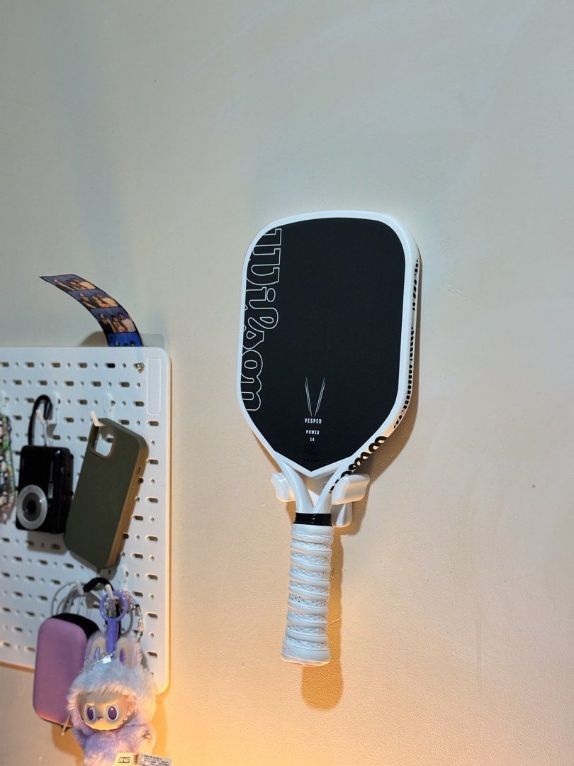 Wilson Vesper Power 14 Pickleball Paddle (Category: Racket and Ball Sports) located in Mandaluyong City. Submitted by johnjohn_1395 (Listing ID 1463838967, Image 2). Description: - Wilson Vesper Power 14 pickleball paddle - Stylish black and white design - Textured grip for enhanced control - Minor scuffing on edges from normal use - Perfect for your next pickleball match - Use 3 month Open play weekends only - power paddle - medyo madumi lang ac