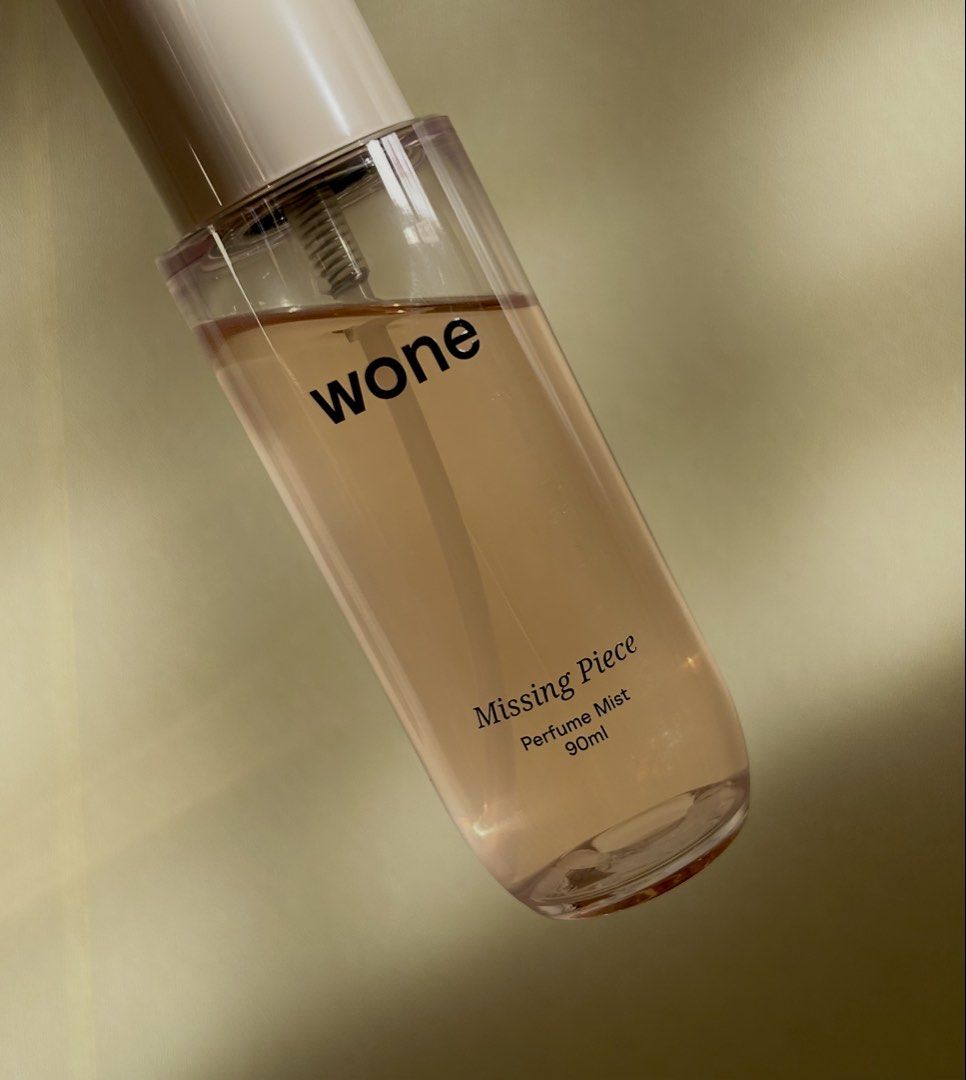 Wone Missing Piece Perfume Mist 90ml (Category: Fragrance & Deodorants) located in Ajuy. Submitted by dljeeea (Listing ID 1463746887, Image 1). Description: - Wone Missing Piece Perfume Mist - 90ml bottle - Few sprays missing; see photo for juice level - RFS: not my scent preference 📍Visayas.