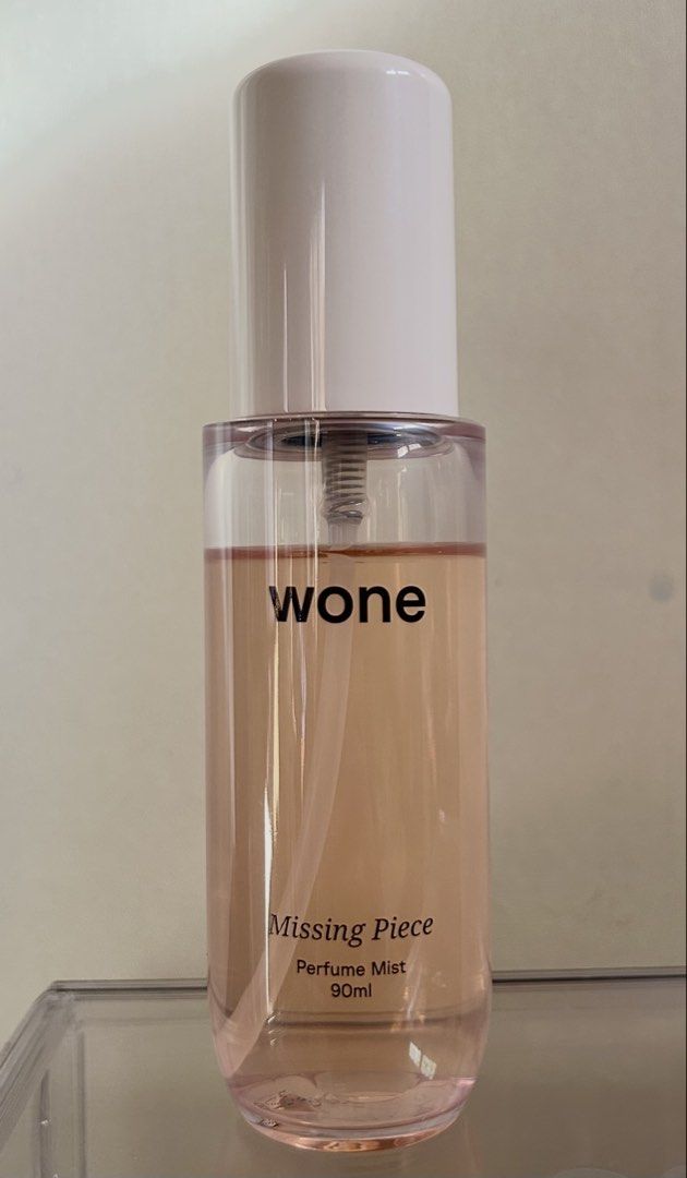 Wone Missing Piece Perfume Mist 90ml (Category: Fragrance & Deodorants) located in Ajuy. Submitted by dljeeea (Listing ID 1463746887, Image 2). Description: - Wone Missing Piece Perfume Mist - 90ml bottle - Few sprays missing; see photo for juice level - RFS: not my scent preference 📍Visayas.