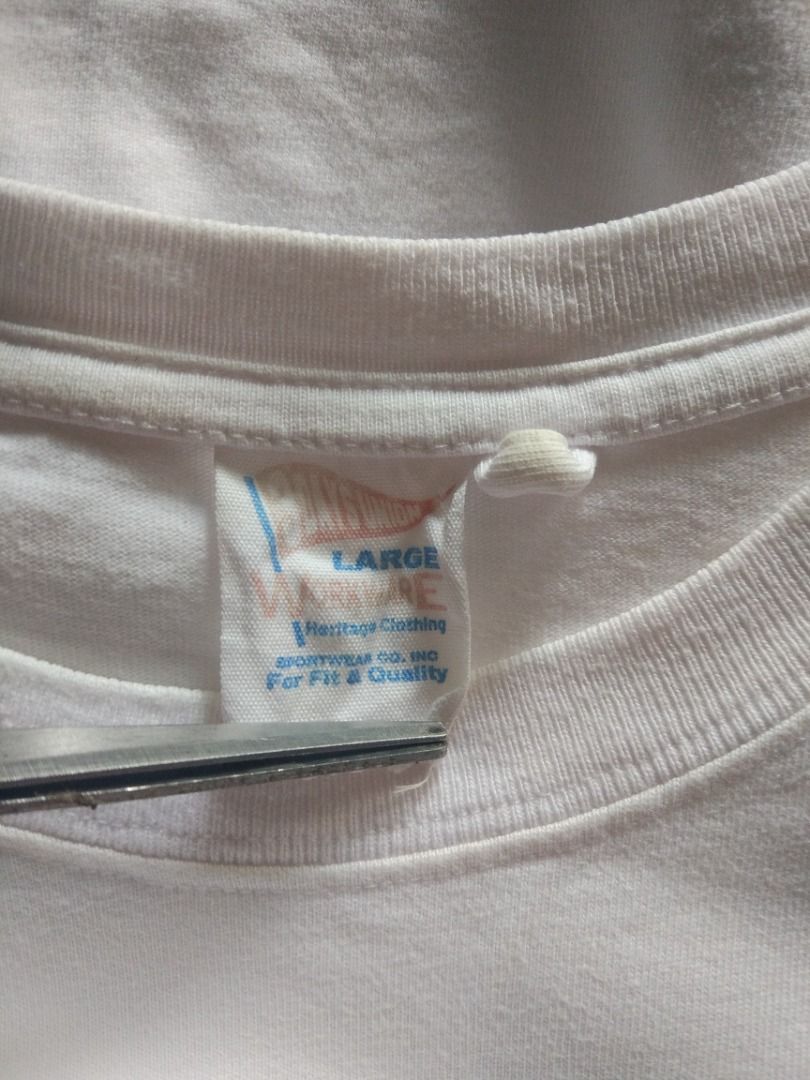 Workware T Shirt L (Category: Tshirts & Polo Shirts ) located in Pasay City. Submitted by denimdude.ph (Listing ID 1463815010, Image 3). Description: light yellowing on neck ribbing, last pic.