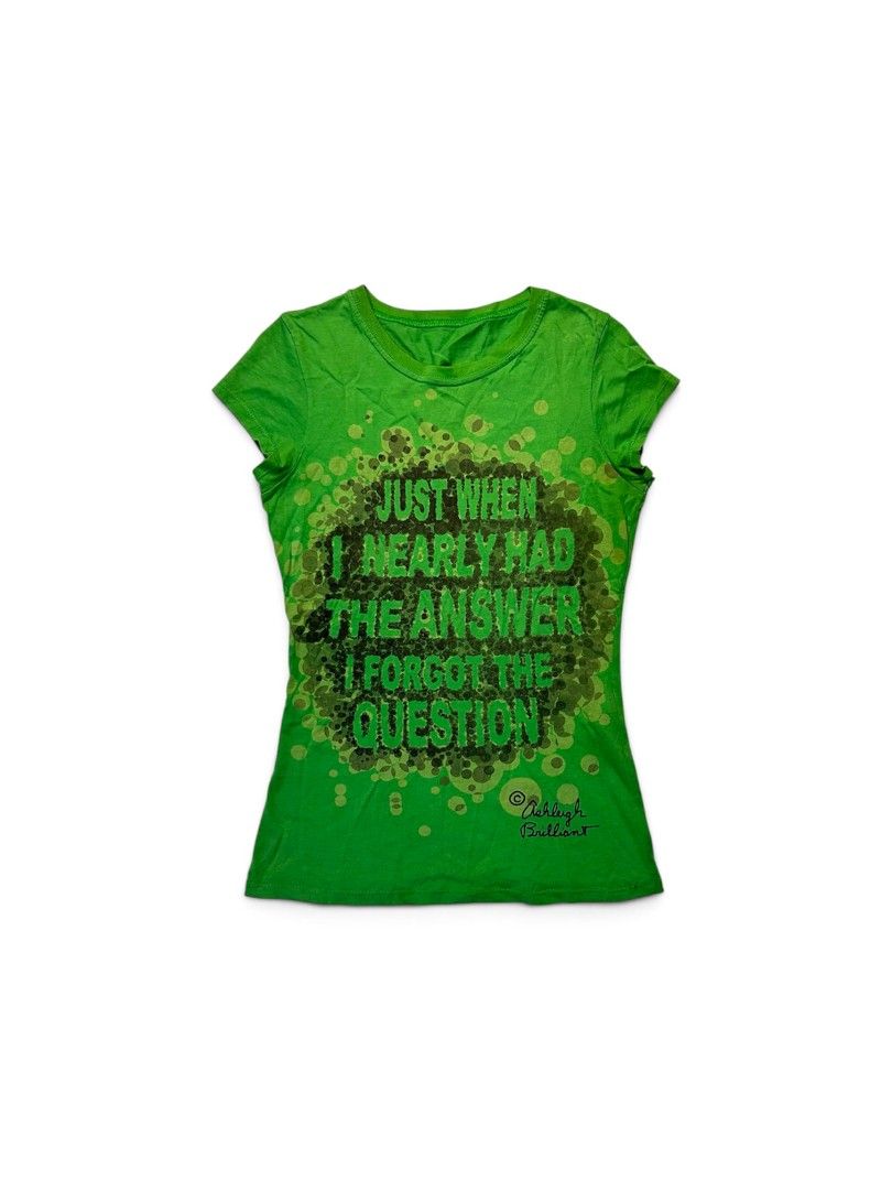 Y2K/ 2000s Ashleigh Brilliant Statement Top (Category: Shirts) located in Marikina City. Submitted by wearablearttt (Listing ID 1463820626, Image 1). Description: 2000s Ashleigh Brilliant Statement Top -100% cotton 𖨆LAID FLAT MEASUREMENTS L 22.5" ‎W 12-13.5" ‎B 14.5-16" ‎.