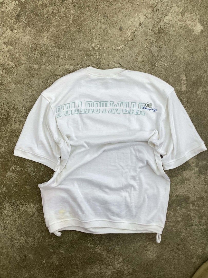 Y2K Bullrotwear Spellout Tee (Category: Tshirts & Polo Shirts ) located in Manila. Submitted by archivefine_ds (Listing ID 1463747110, Image 3). Description: size S on tag 9/10 condi, need wash w 19 L 27.