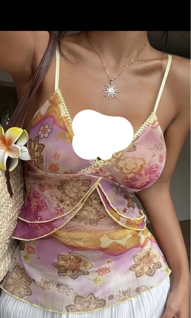 Y2k layered Mesh Top (Category: Sleeveless) located in Cavite. Submitted by wishie_collects (Listing ID 1463935438, Image 1). Description: Brand New Size small and xs available.
