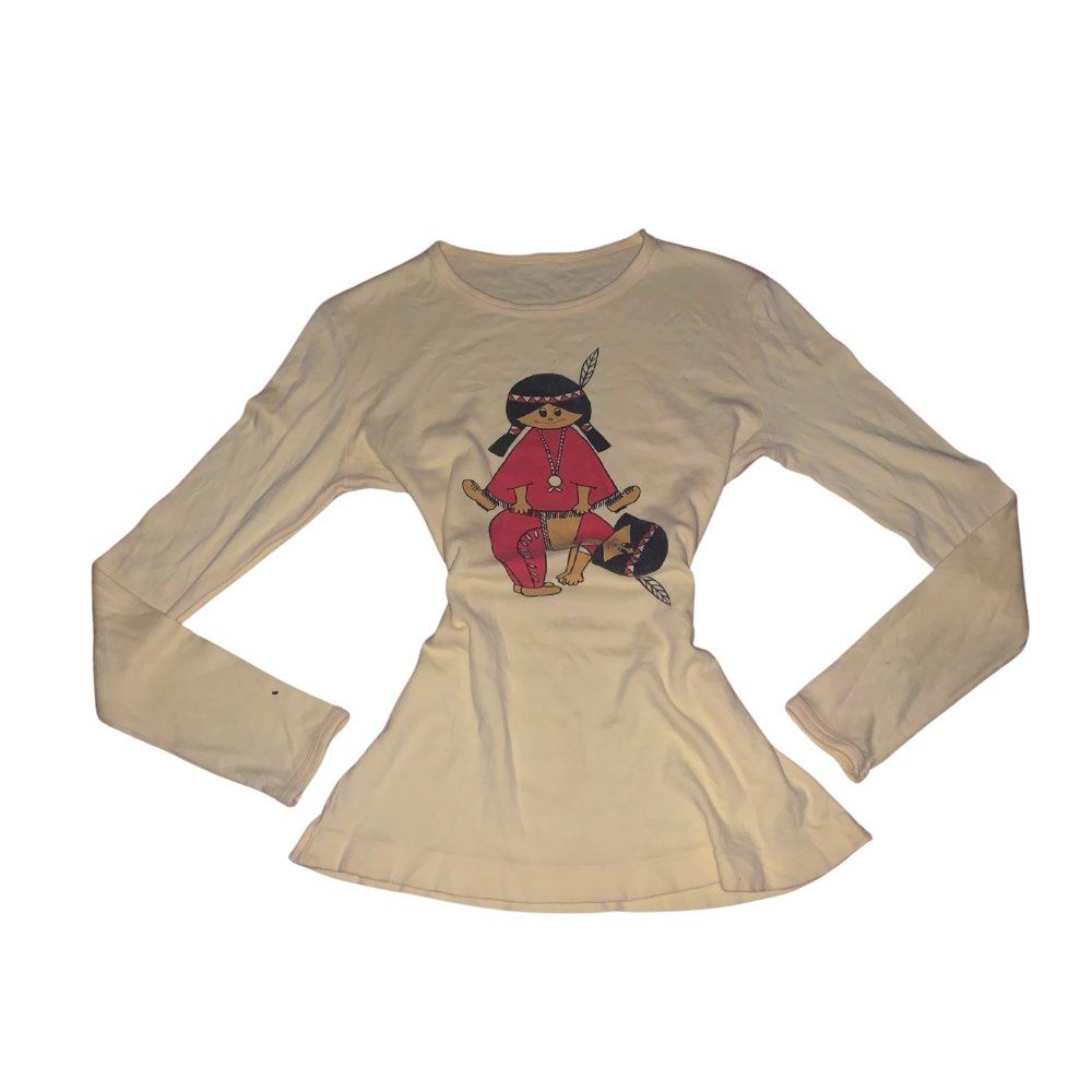 Yellow pastel y2k longsleeves (Category: Longsleeves) located in Naga. Submitted by cordelia_street4400.star (Listing ID 1463879930, Image 1). Description: > Fits S >Color rate:10/10 >Condition:9/10 >see attached photos.