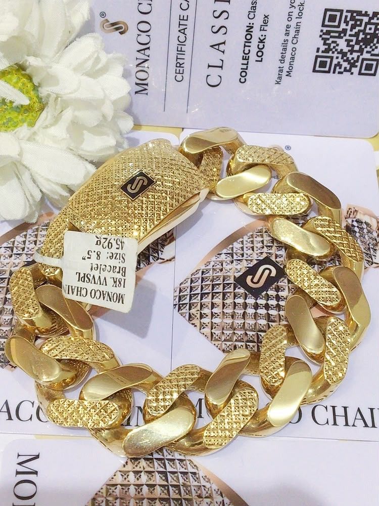 YG 18k gold monaco bracelet (Category: Bracelets) located in Manila. Submitted by primejewelry (Listing ID 1463750867, Image 2). Description: .